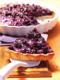 Creamy Wild Blueberry Pie