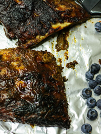 Wild Blueberry Barbecue Ribs