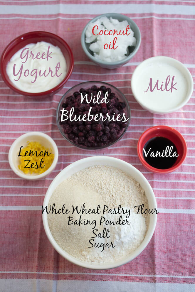 wild blueberry scone ingredients