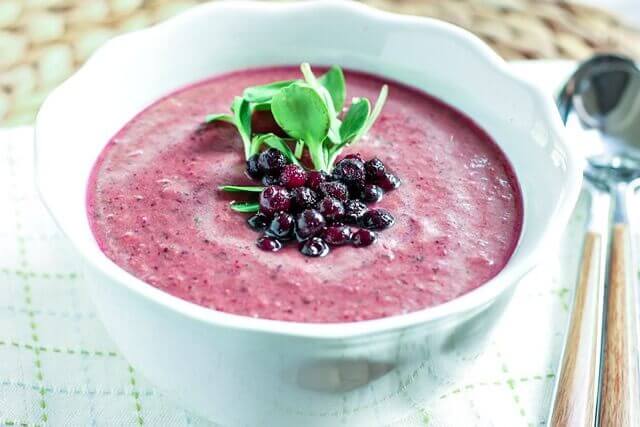 Wild Blueberry Gazpacho