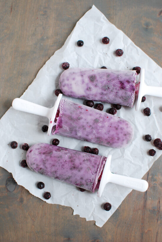 Wild Blueberry Yogurt Pops