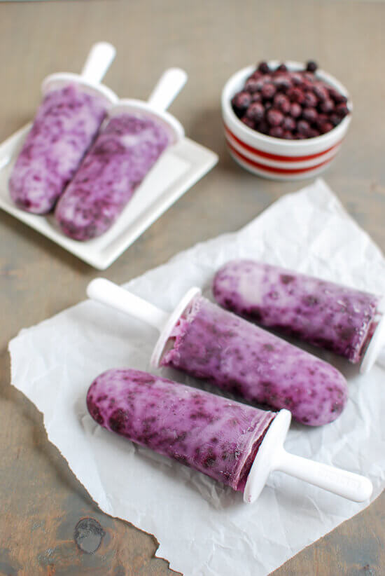 Wild Blueberry Yogurt Pops