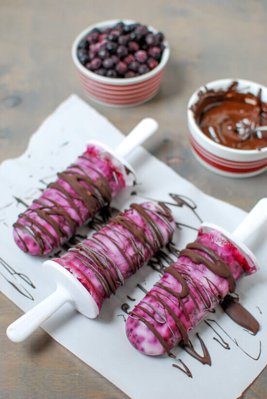 Wild Blueberry Yogurt Pops