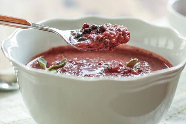 Wild Blueberry Gazpacho