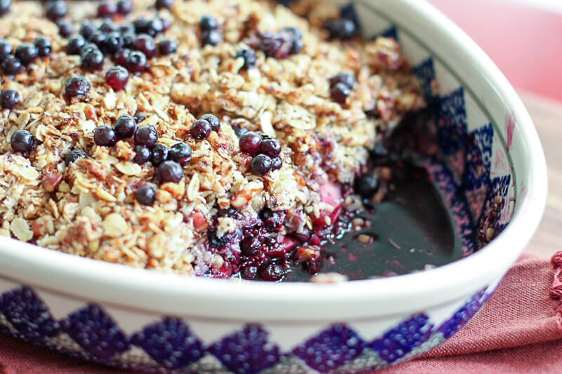 Wild Blueberry Crisp