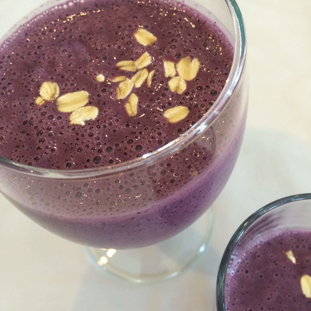 Wild Blueberry Almond Oatmeal in a Glass - Tina