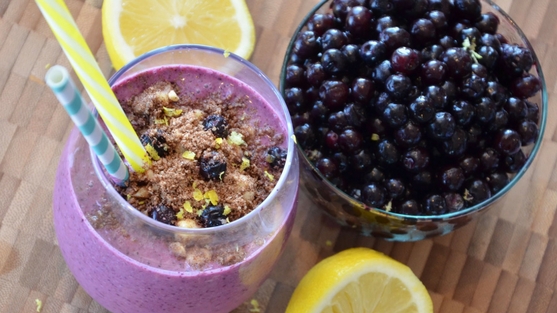 Lemon and Walnut Crumble Wild Blueberry Muffin Smoothie