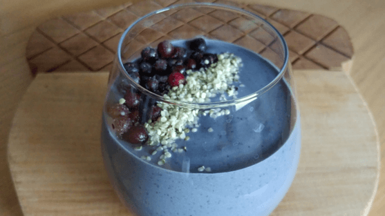 Wild Blueberry Avocado Protein Smoothie