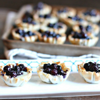 Wild Blueberry & Brie Pastry Bites