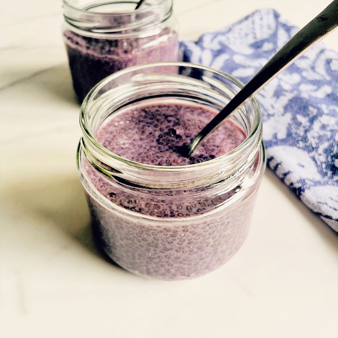 Wild Blueberry Chia Seed Pudding